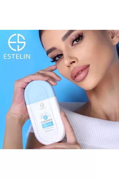  تصویر 1 : Estelin استیلن SPF80 کرم ضدآفتاب ۱۰۰ میل هیالورونیک اسید فوق سبک  