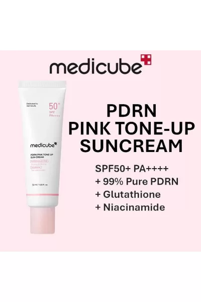  تصویر 2 : Medicube مدی کیوب PDRN ضدآفتاب تون آپ کلاژن ساز  