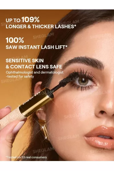  تصویر 1 : Sheglam شیگلم 24k ریمل حجم دهنده + بلند کننده گلد طلای  
