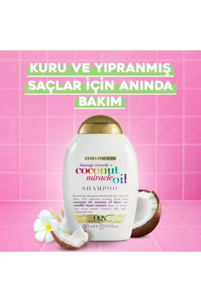  تصویر 1 : Ogx او جی ایکس  شامپو بدون سولفات روغن نارگیل  