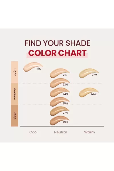  تصویر 12 : TIRTIR تیرتیر 22W Sheer Beige کوشن قرمز رنگ وارم شیر بژ  