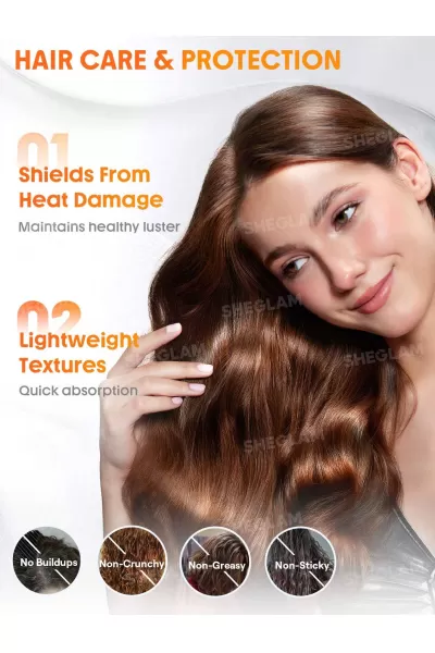 تصویر 2 : Sheglam شیگلم  کرم تثبیت کننده فر مو + حالت دهنده  