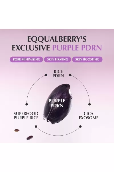  تصویر 4 : سرم بنفش کوچک کننده منافذ PDRN اکوال بری EQQUAL BERRY 