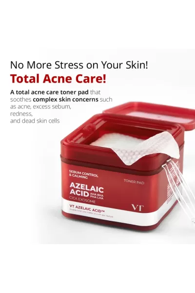  تصویر 9 : پدتونر آزلائیک اسید وی‌تی کازمتیک VT Cosmetics 