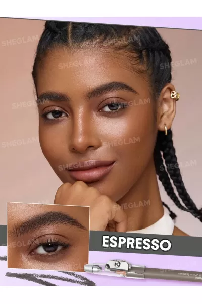  تصویر 3 : Sheglam شیگلم Espresso مداد ابرو تراش‌دار و براش‌دار رنگ اسپرسو  