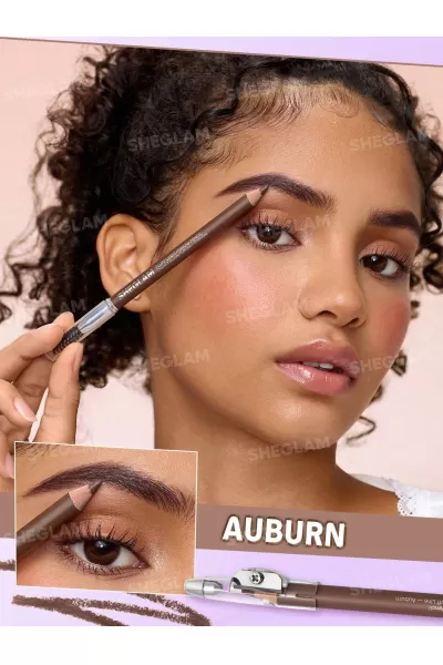  تصویر 3 : Sheglam شیگلم Auburn مداد ابرو تراش‌دار و براش‌دار رنگ  