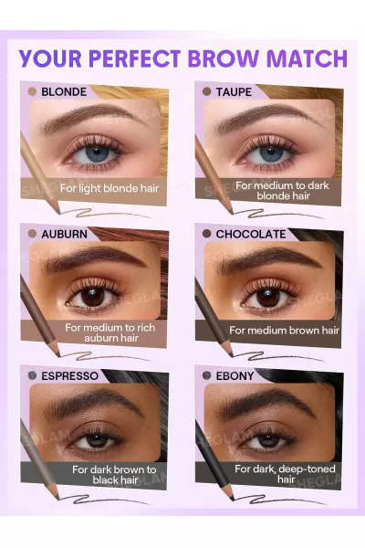  تصویر 4 : Sheglam شیگلم Auburn مداد ابرو تراش‌دار و براش‌دار رنگ  