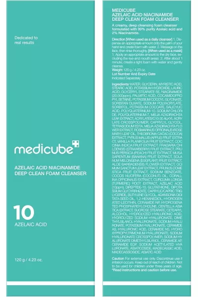  تصویر 9 : Medicube مدی کیوب  فوم آزلائیک اسید  