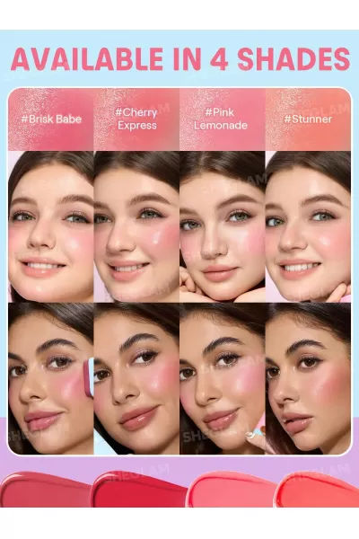  تصویر 1 : رژگونه استیکی رنگ چری اکسپرس Cherry Express شیگلم Sheglam 