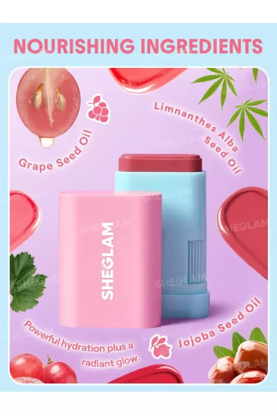  تصویر 4 : رژگونه استیکی Pink Lemonade شیگلم Sheglam 