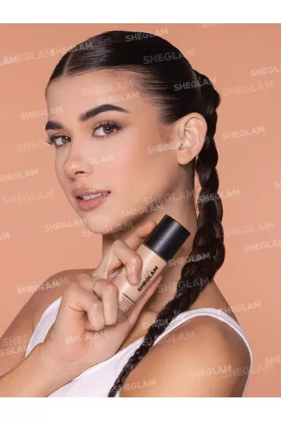  تصویر 3 : کرم پودر مات رنگ Nude شیگلم Sheglam 