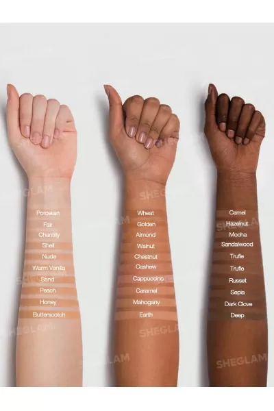  تصویر 7 : کرم پودر مات رنگ Warm Vanilla شیگلم Sheglam 
