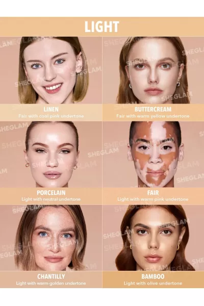  تصویر 5 : کرم پودر آبرسان شیگلم رنگ Buttercream شیگلم Sheglam 