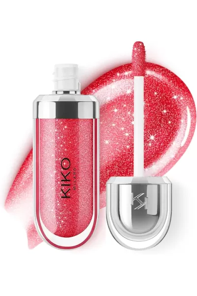 خرید و قیمت لیپ گلاس سه بعدی سری 3D Hydra رنگ KIKO 12 Pearly Amaryllis Red کیکو اصل