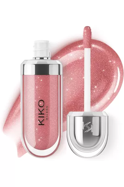  تصویر 1 : KIKO کیکو 32 Pearly Natural Rose لیپ گلاس سه بعدی سری 3D Hydra رنگ  