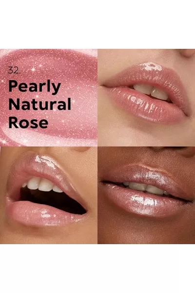  تصویر 2 : KIKO کیکو 32 Pearly Natural Rose لیپ گلاس سه بعدی سری 3D Hydra رنگ  