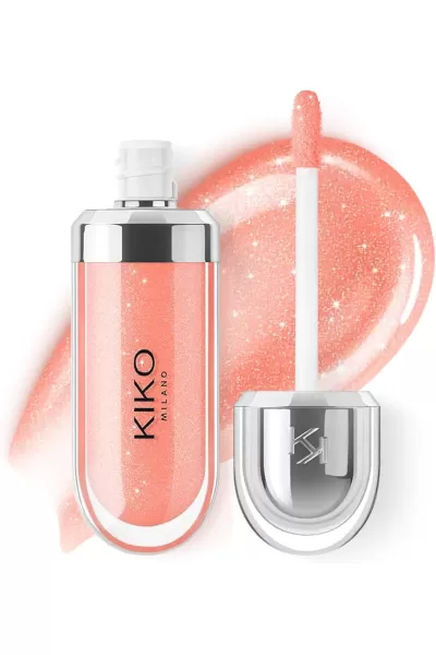 خرید و قیمت لیپ گلاس سه بعدی سری 3D Hydra رنگ KIKO 03 Pearly Apricot کیکو اصل