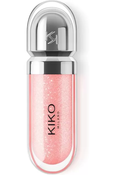 تصویر 3 : KIKO کیکو 04 Pearly Peach Rose لیپ گلاس سه بعدی سری 3D Hydra رنگ  