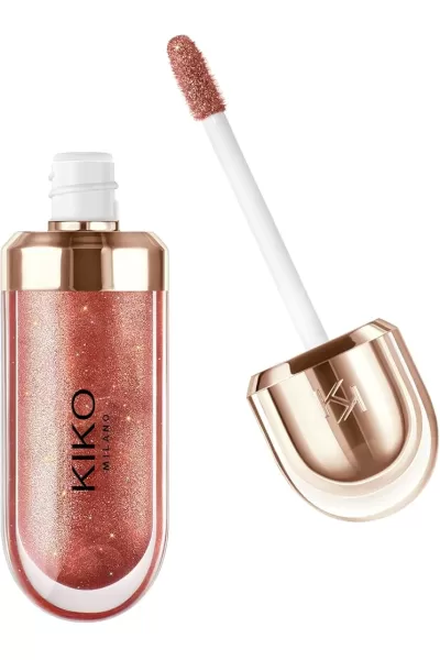 خرید و قیمت لیپ گلاس سه بعدی سری 3D Hydra رنگ KIKO 45 Enchanting Rosewood کیکو اصل