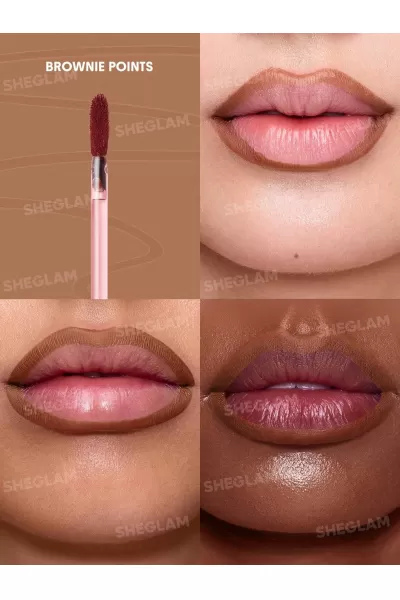  تصویر 1 : Sheglam شیگلم Brownie Points خط لب پیلاف رنگ  