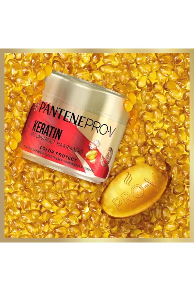  تصویر 1 : Pantene پنتن  ماسک مو کراتین مخصوص موهای رنگ شده  