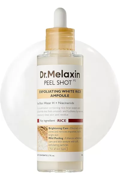 خرید و قیمت آمپول پیل شات برنج لایه بردار Dr.Melaxin  دکتر ملاکسین اصل
