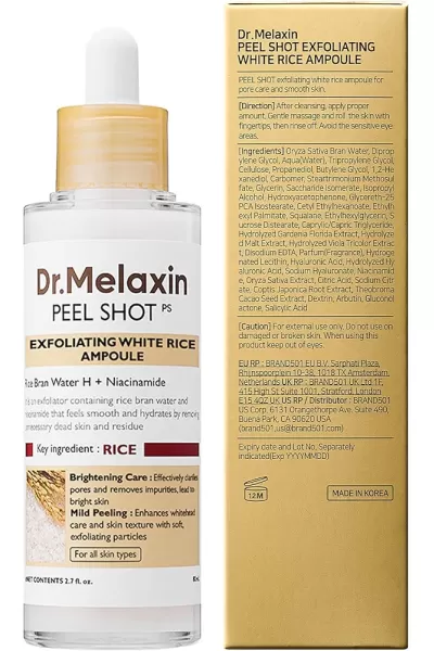  تصویر 8 : آمپول پیل شات برنج لایه بردار دکتر ملاکسین Dr.Melaxin 