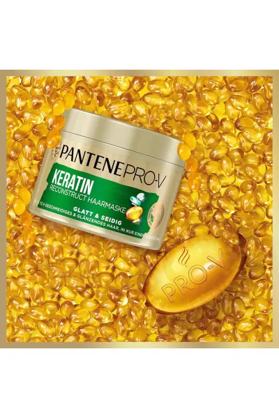  تصویر 1 : Pantene پنتن  ماسک مو کراتین صاف کننده موها  