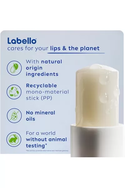  تصویر 4 : Labello لبلو Spf 15 بالم لب بی‌رنگ مردانه حاوی  