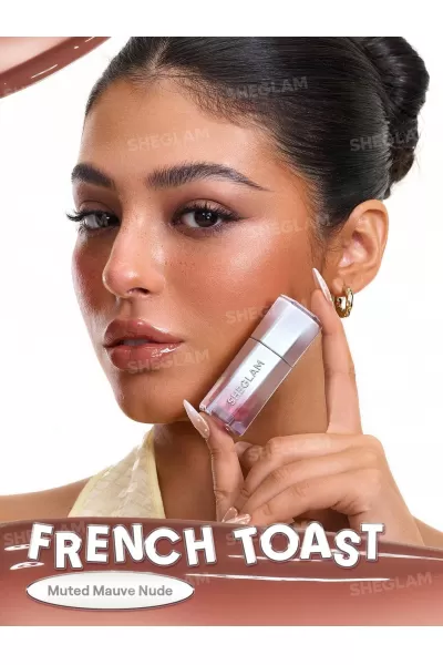 تصویر 2 : Sheglam شیگلم French Toast لیپ گلاس آینه‌ای رنگ  