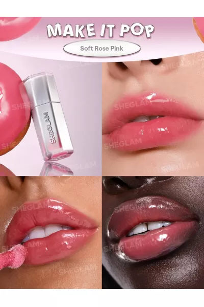  تصویر 1 : Sheglam شیگلم Make lt Pop لیپ گلاس آینه‌ای رنگ  