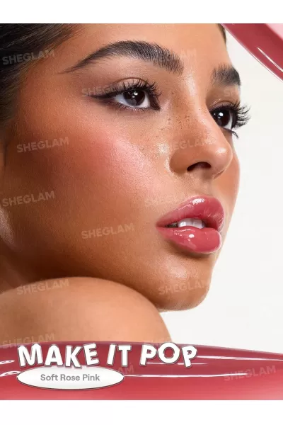 تصویر 2 : Sheglam شیگلم Make lt Pop لیپ گلاس آینه‌ای رنگ  