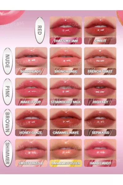 تصویر 5 : Sheglam شیگلم Make lt Pop لیپ گلاس آینه‌ای رنگ  