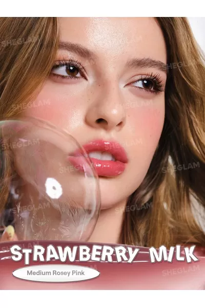 تصویر 8 : Sheglam شیگلم Strawberry Milk لیپ گلاس آینه‌ای رنگ  