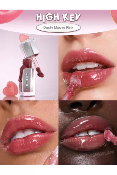  تصویر 1 : Sheglam شیگلم High Key لیپ گلاس آینه‌ای رنگ  