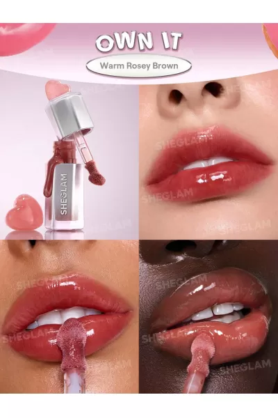 تصویر 1 : Sheglam شیگلم Own lt لیپ گلاس آینه‌ای رنگ  