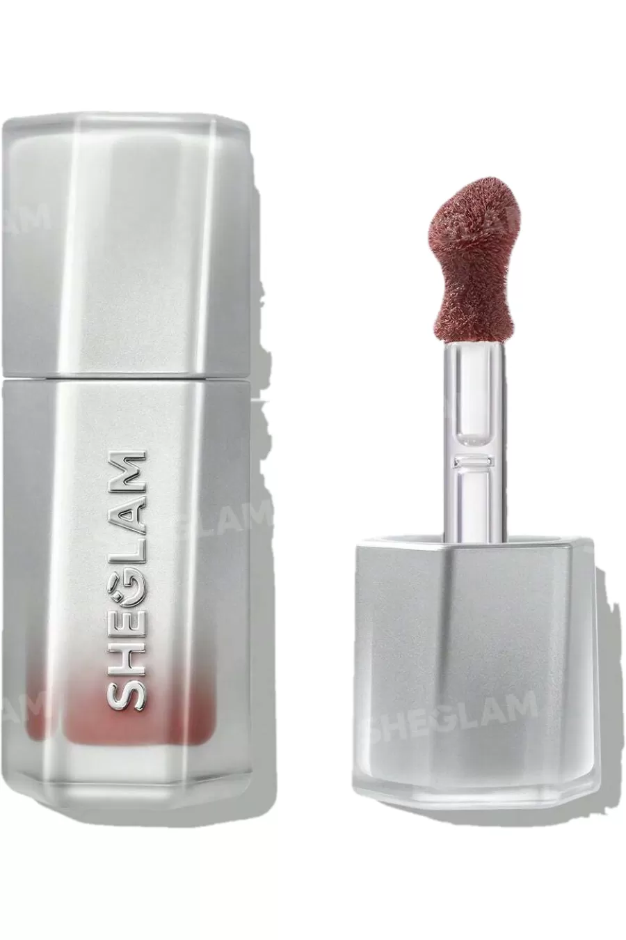 ارزش خرید لیپ گلاس آینه‌ای رنگ Sepia Kiss شیگلم Sheglam با بسته‌بندی و اپلیکاتور محصول