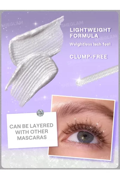  تصویر 3 : ریمل شاین گلیتری شیگلم Sheglam 