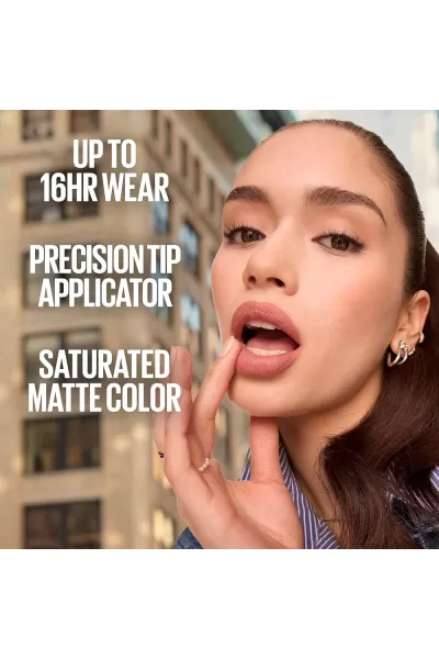  تصویر 3 : Maybelline New York میبلین نیویورک 120 ARTIST رژلب مات سوپر استی Matte Ink  رنگ  