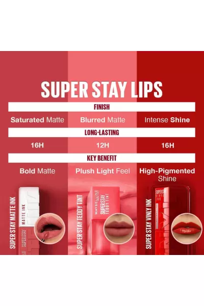  تصویر 6 : Maybelline New York میبلین نیویورک 170 INITIATOR رژلب مات سوپر استی Matte Ink  رنگ  