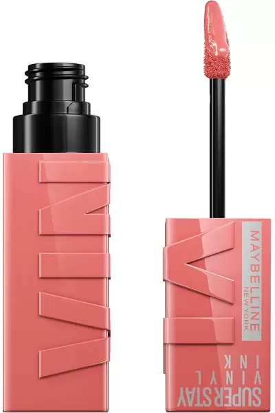 خرید و قیمت رژ لب شاین مایع 16 ساعته سوپر استی VINYL INK رنگ Maybelline New York 100 CHARMED میبلین نیویورک اصل