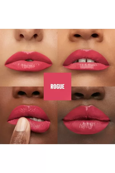  تصویر 2 : Maybelline New York میبلین نیویورک 145 ROGUE رژ لب شاین مایع 16 ساعته سوپر استی VINYL INK رنگ  