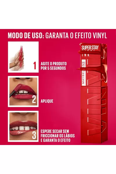  تصویر 3 : Maybelline New York میبلین نیویورک 20 COY رژ لب شاین مایع 16 ساعته سوپر استی VINYL INK رنگ  