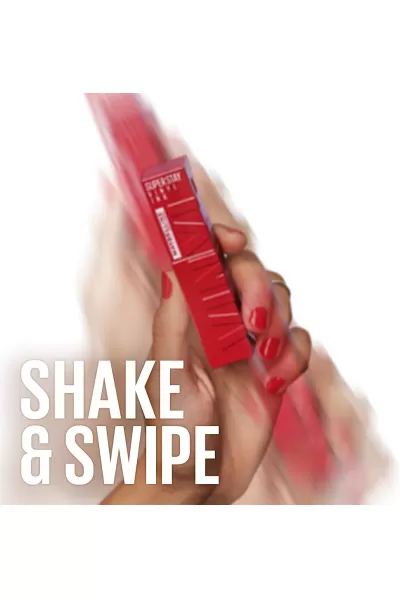  تصویر 3 : Maybelline New York میبلین نیویورک 35 CHEEKY رژ لب شاین مایع 16 ساعته سوپر استی VINYL INK رنگ  
