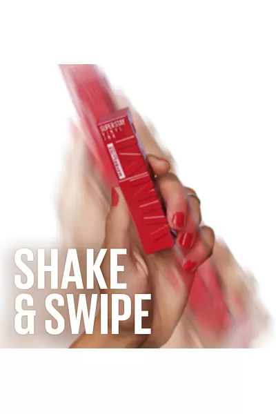  تصویر 3 : Maybelline New York میبلین نیویورک 30 UNRIVALED رژ لب شاین مایع 16 ساعته سوپر استی VINYL INK رنگ  