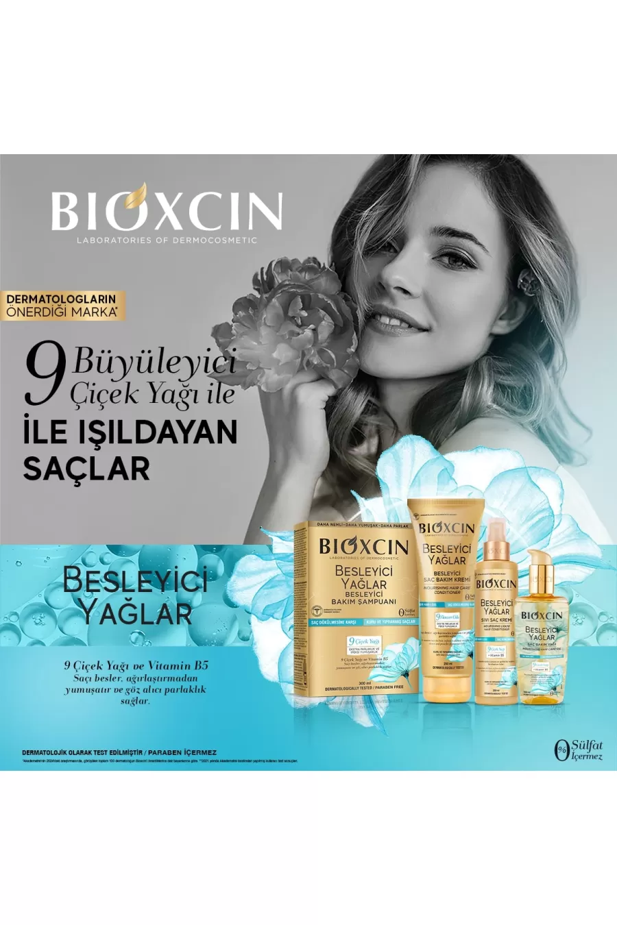 ویژگی نرم کننده مو بدون سولفات بیوکسین BIOXCIN با روغنهای مغذی و ویتامین B5 ویژگی نرم کننده مو بدون سولفات بیوکسین BIOXCIN با روغنهای مغذی و ویتامین B5