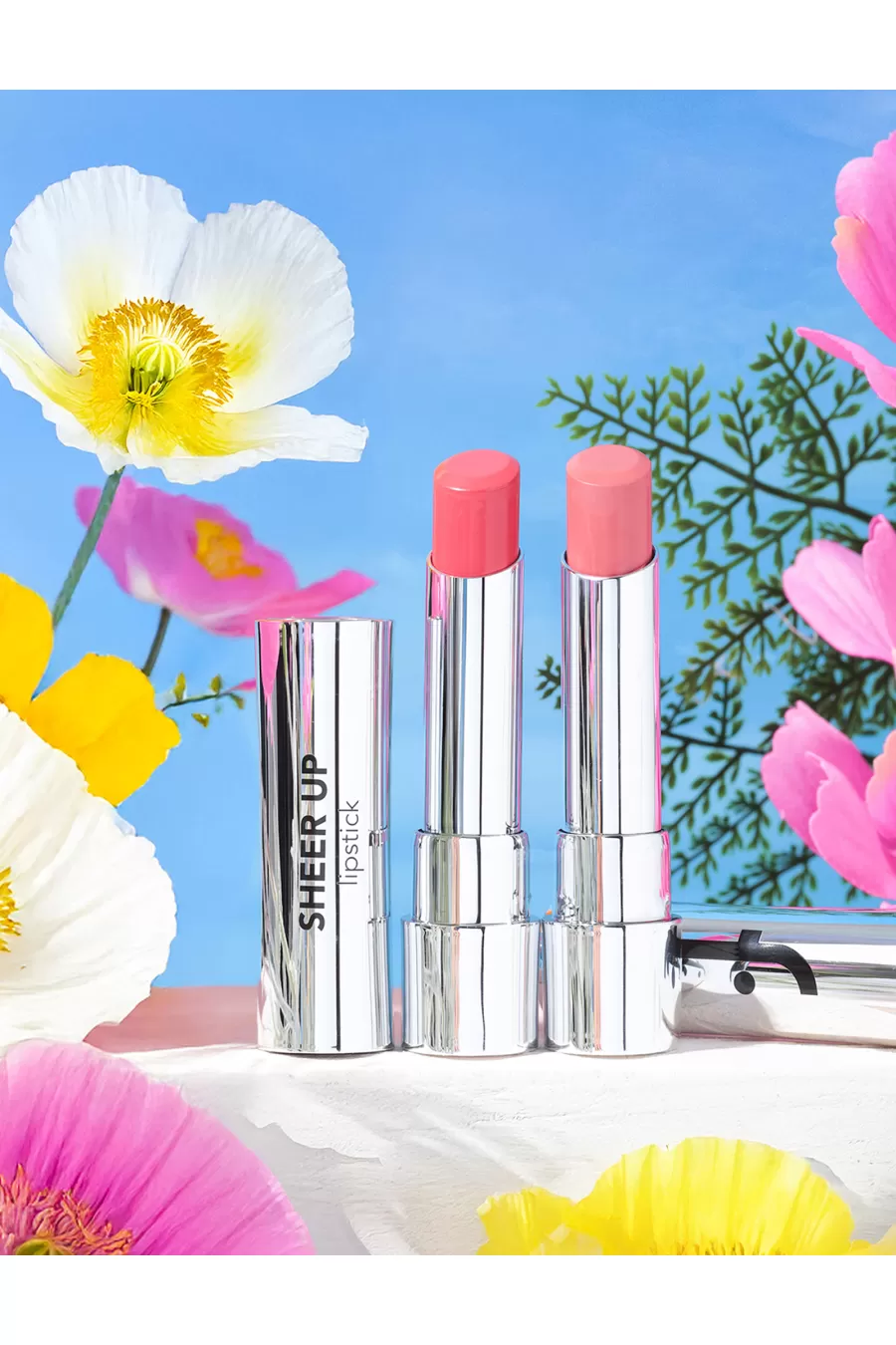 معرفی رژلب جامد Sheer Up رنگ 021 Sweet Moment فلورمار Flormar در نمایی جذاب
