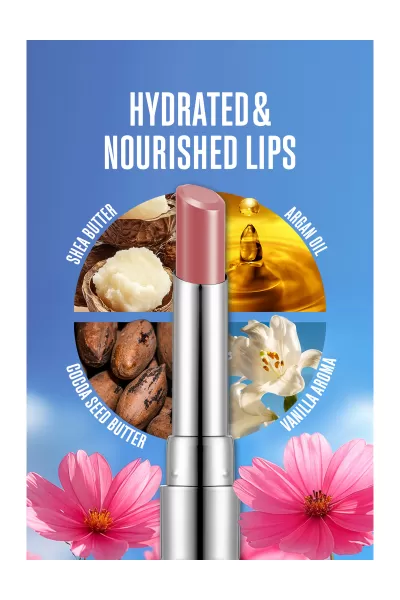  تصویر 8 : Flormar فلورمار 021 Sweet Moment رژلب جامد Sheer Up رنگ  