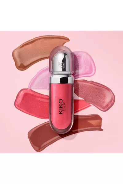  تصویر 10 : لیپ گلاس سه بعدی سری 3D Hydra رنگ 17 Pearly Mauve کیکو KIKO 