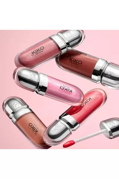  تصویر 11 : لیپ گلاس سه بعدی سری 3D Hydra رنگ 17 Pearly Mauve کیکو KIKO 